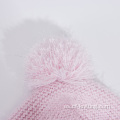 Encantador sombrero termal de invierno gorro tejido para bebés